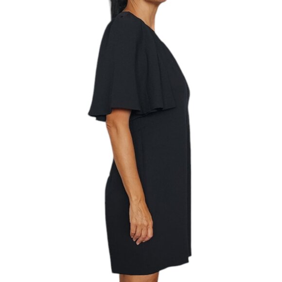 CALVIN KLEIN Women's Flutter Sleeve Black Romper , Plus Size, Size 14 - Picture 4 of 6